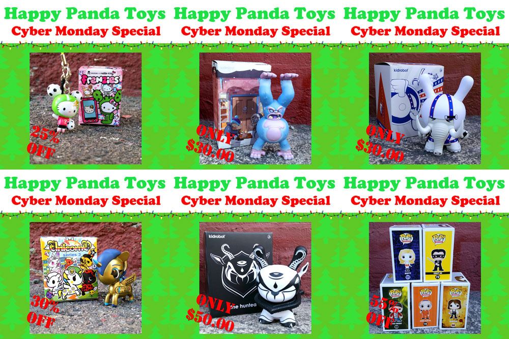 CYBER MONDAY at Happy Panda Toys! Designer Toy